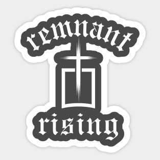 remnant rising (with cross) Sticker